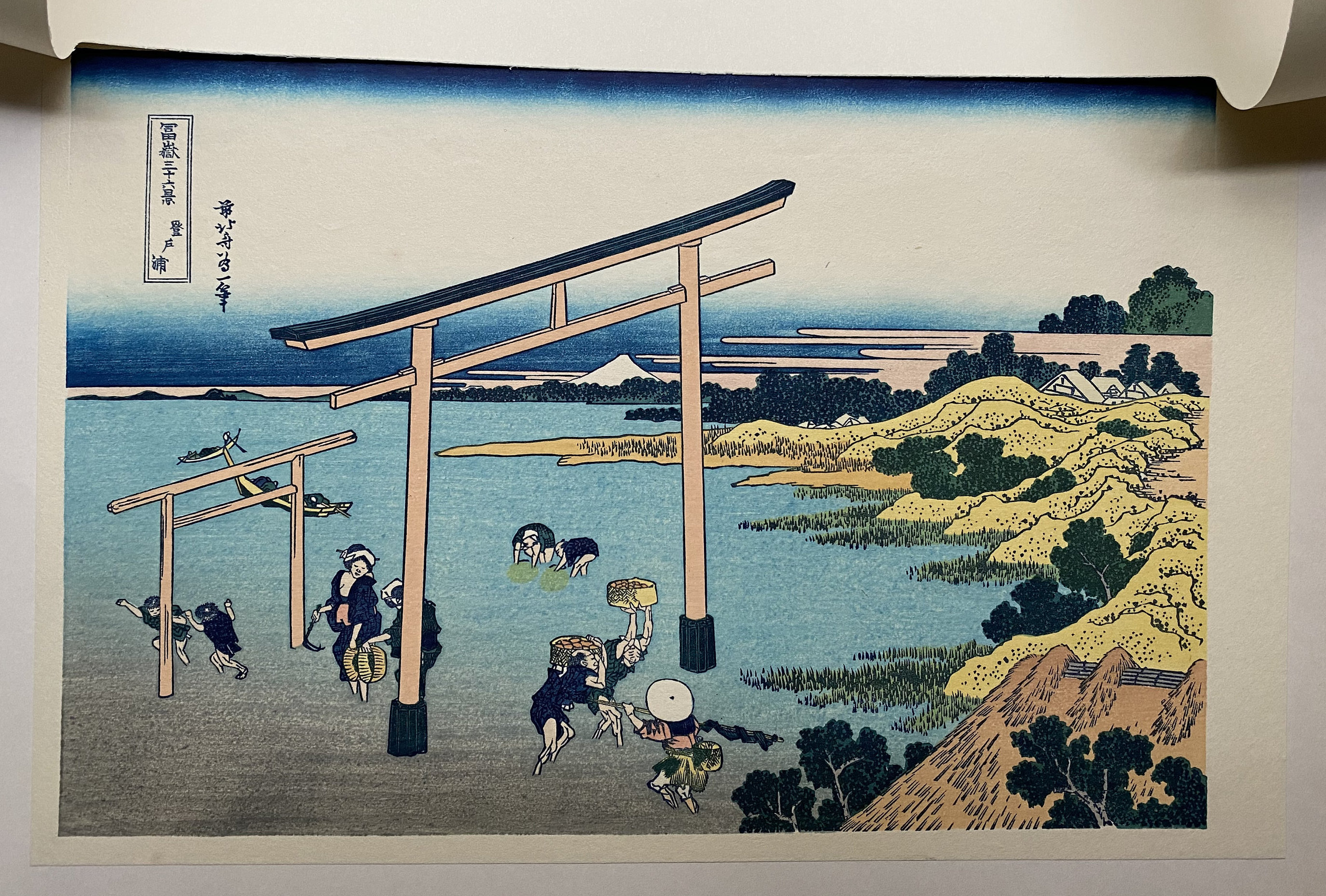 浮世絵版画 葛飾北斎「延戸の眺望」 - Etsy 日本