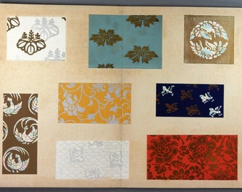 1939, Japanese Vintage Original Woodblock Print Design Book