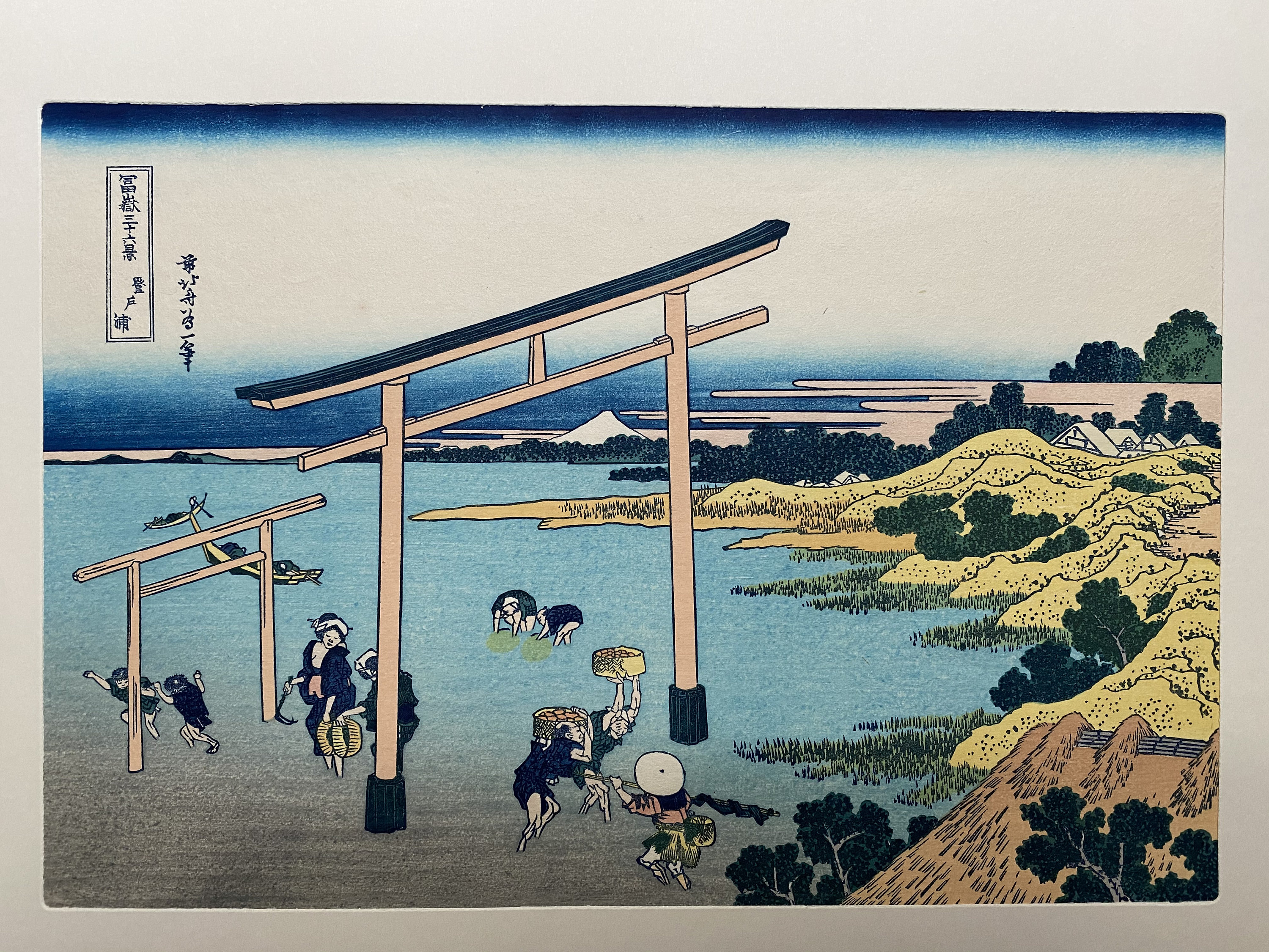 浮世絵版画 葛飾北斎「延戸の眺望」 - Etsy 日本
