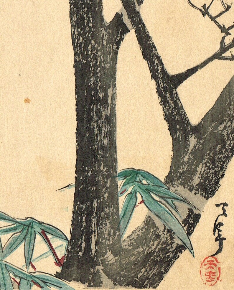 1913 Japanese Woodblock Print Antique Kaigai Tennen - Etsy