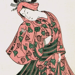 Japanese Ukiyo-e Woodblock print, Kiyohiro, Shellfih Gathering image 2
