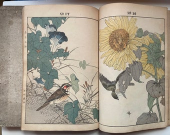 江戸屋の飾り絵　今尾景年の花鳥図の特別セット　8枚組 景年花鳥画譜 分売：21(今尾景年) / 赤尾照文堂 / 古本、中古本