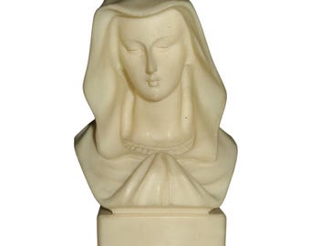 【アンティーク】 陶器 マリア 胸像 b01e58a9f93c60b2bb0eeae89daa67