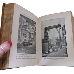 c1910 HOW It IS MADE By Archibald Williams, Full Leather Prize Binding, Fascinating Antique Manufacturing Book, Edwardian Machines! image 7