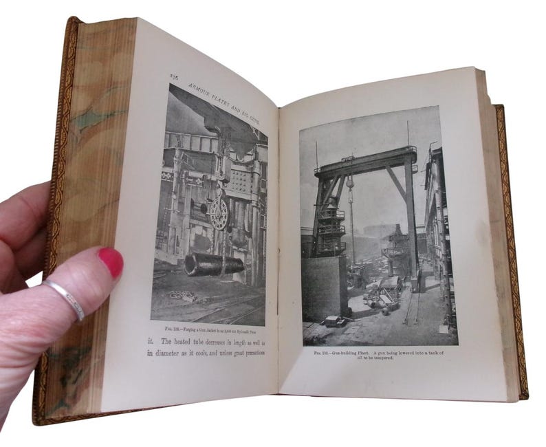 c1910 HOW It IS MADE By Archibald Williams, Full Leather Prize Binding, Fascinating Antique Manufacturing Book, Edwardian Machines! image 7