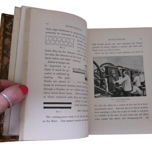 c1910 HOW It IS MADE By Archibald Williams, Full Leather Prize Binding, Fascinating Antique Manufacturing Book, Edwardian Machines! image 8