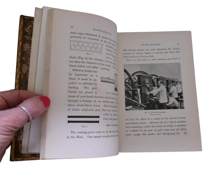c1910 HOW It IS MADE By Archibald Williams, Full Leather Prize Binding, Fascinating Antique Manufacturing Book, Edwardian Machines! image 8