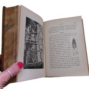 c1910 HOW It IS MADE By Archibald Williams, Full Leather Prize Binding, Fascinating Antique Manufacturing Book, Edwardian Machines! image 9