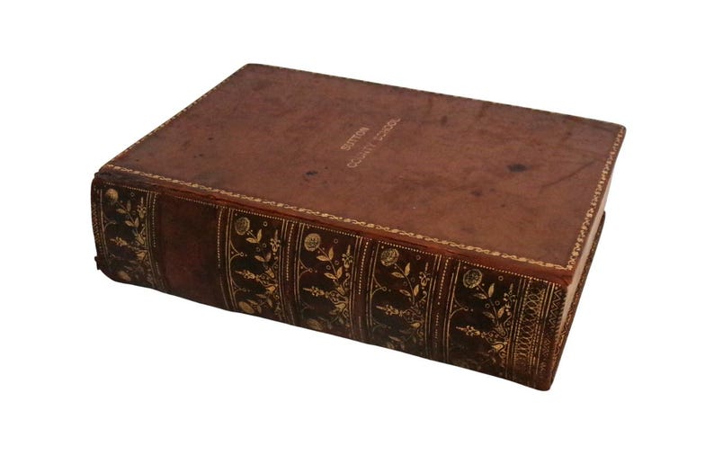 c1910 HOW It IS MADE By Archibald Williams, Full Leather Prize Binding, Fascinating Antique Manufacturing Book, Edwardian Machines! image 1