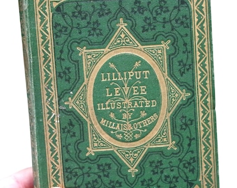 1867 MILLAIS Libro de poesía ilustrado, Lilliput Levee, Libro infantil victoriano raro, 1.ª edición