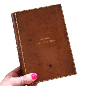c1910 HOW It IS MADE By Archibald Williams, Full Leather Prize Binding, Fascinating Antique Manufacturing Book, Edwardian Machines! image 2
