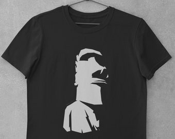 Alien Conspiracy T-Shirt Chile Easter Island Isla de Pascua Moai Stone Head Statue