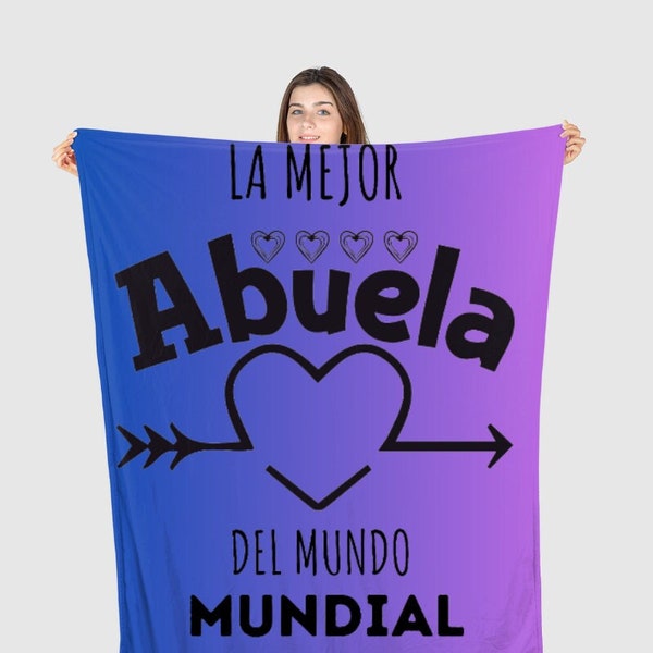 Abuelita Blaket Personalized Abuela Gift Manta Personalizada De Regalo Para Abuela Cobija Con Nombre Personalizado Regalo Cumpleanos Nietos