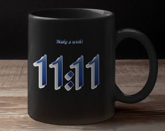 Taza de café con el número 11:11 - Regalo de numerología - Ángel 1111