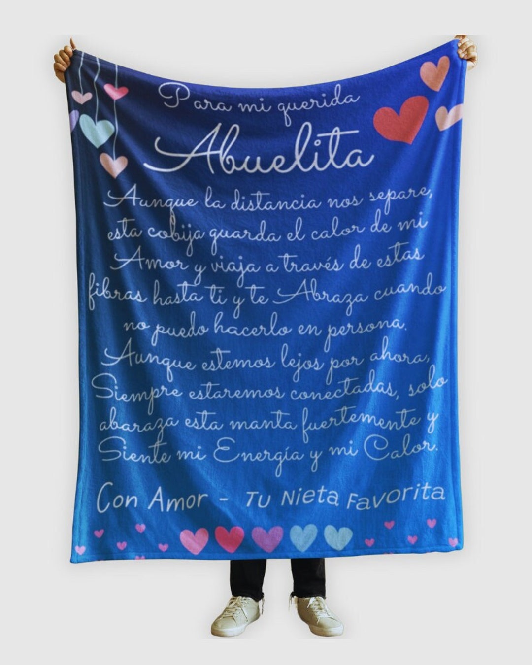 Blanket Regalo Para Abuela Cobija Personalizada Para Abuelita Grandma Gift Blanket Regalo