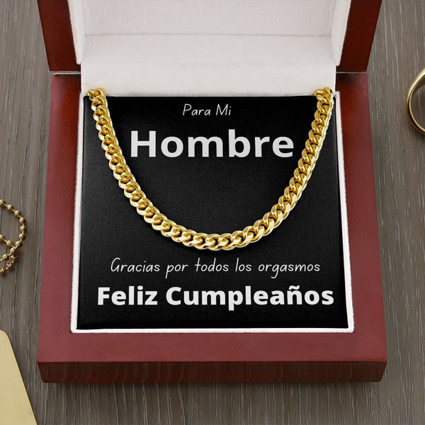 Regalo Para Hombre | Regalo de Cumpleaños | Idea de Regalo Para El | Regalo Para Novio | Regalo para Esposo | Collar Para Hombre Mensaje