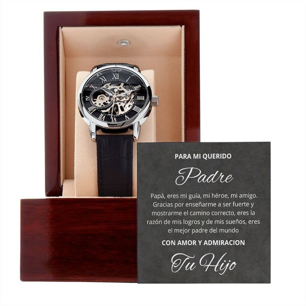 Regalo para el Papa | Reloj de Lujo Para dia del padre, Regalo de hijo para PAPA en su, Cumpleaños, Regalo Navidad 2023