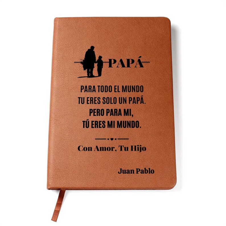 Personalized Vegan Leather Journal - Father's Day Gift image 10
