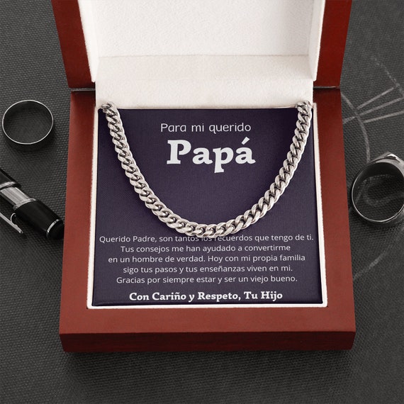 Regalo Personalizado Para Papá Collar De Hijo Para Padre - Etsy Hong Kong