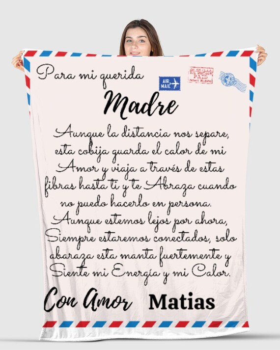 Manta De Felpa Para El Día De La Madre - 75x100 Cm (Regalo Perfecto)