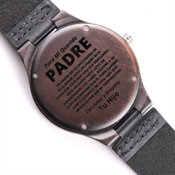Reloj Grabado, Reloj de Madera / Regalos Personalizados para