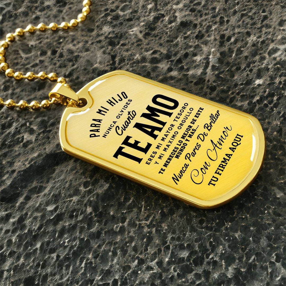 Colgante Con Foto Personalizado Grabado - Estilo Chapa Militar De Acero