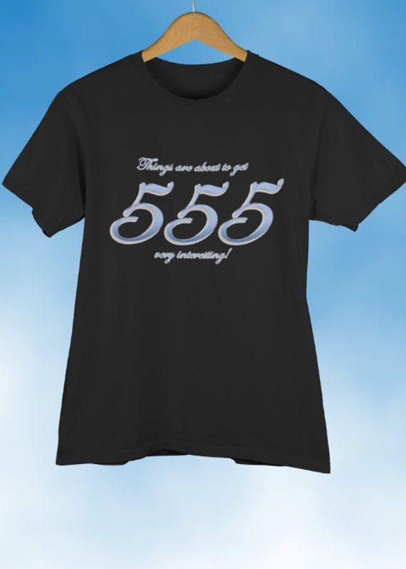 Angel Number 555 Adult Unisex T Shirt Numerology Etsy