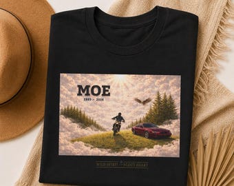 Rider in the Clouds T-Shirt | Moe Memorial tribute (several color options)