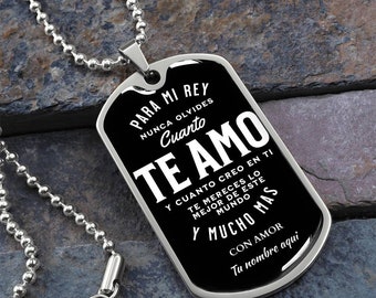 Personalized Military Dog Tag Necklace, Custom Name Jewelry Gift