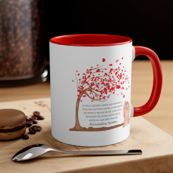 Regalo Personalizado Para el amor de mi vida Taza Cafe Regalo Para Mi Esposa Coffee Mug 11oz Regalo para novia Dia San Valentin