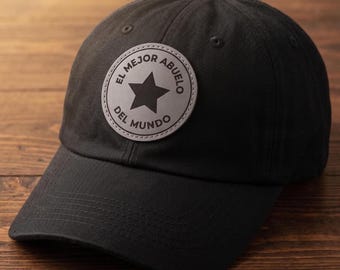 El Mejor Abuelo Dad Hat | Best Grandpa Gift | Grandfather Birthday Gift | Spanish Grandpa Cap | Regalo Abuelo Cumpleanos