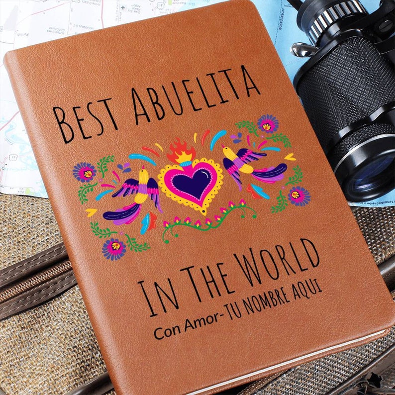 Abuela Regalo Diario Personalizado, Cuaderno, Diario de Nombre Grabado, Regalo para la Abuela, Regalo Personalizado Para Abuela Con Nombre de Abuelita imagen 10