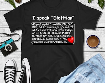 dietitian gifts Dietitian gifts Women (RD) Registered Dietitian I Speak Dietitian Nutritionist Unisex T-Shirt Best Dietitian Gifts