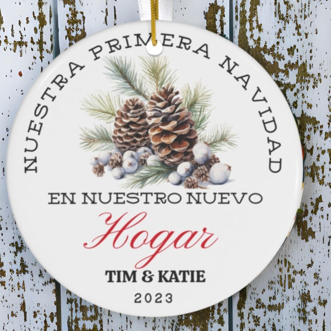 Personalized Christmas Ornament in Spanish Etsy