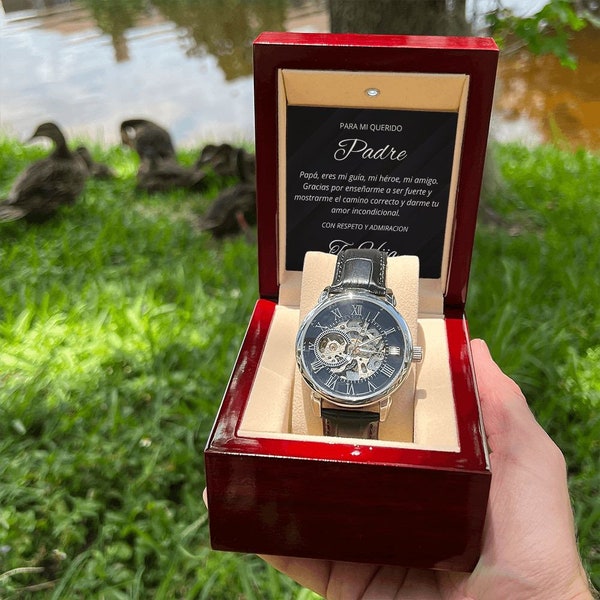 Regalo de Navidad Para Papa De Hija Regalo de Cumpleaños Para Papa Regalo Hombre Reloj de lujo Para Hombre