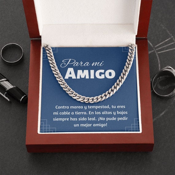 Monumental por no mencionar Frustrante Regalo Para Mi Amigo. Elegante Collar Para Amigo. Hermoso - Etsy México