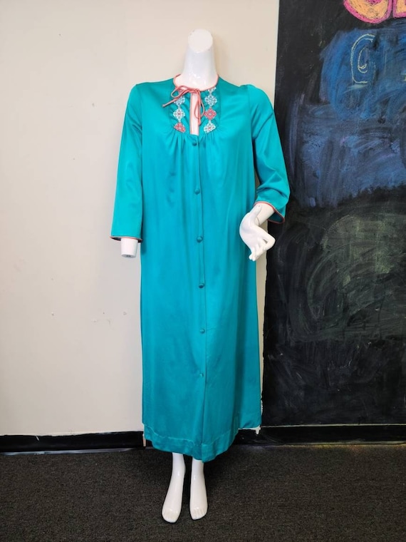 vintage blue and coral Gem