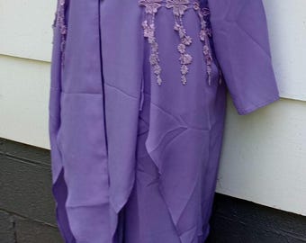 Vintage Purple Pants Suit Size 16W