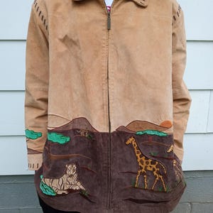 Vintage Leather Safari Jacket Size 3X