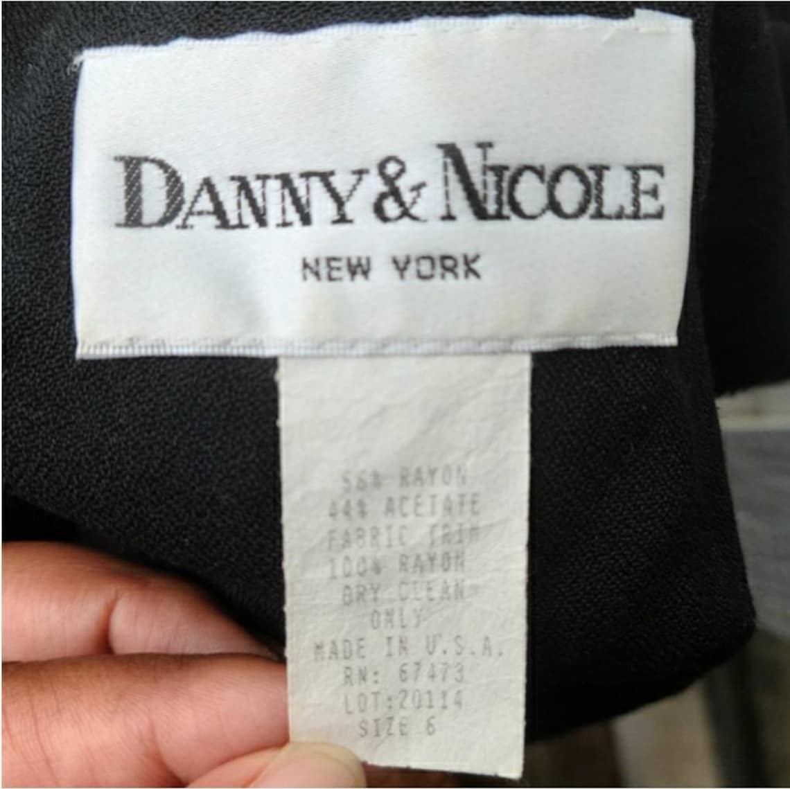 Vintage Danny & Nicole Black and Animal Print Secretary Dress - Etsy