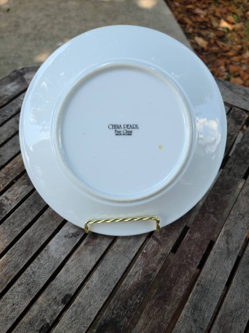 Vintage China Pearl Fine China Catherine Set of 7 Dinner Etsy