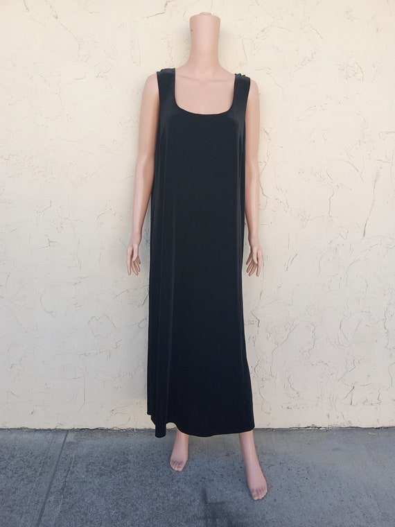 Vintage Black Velvet Dress Size 18W