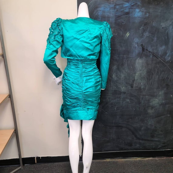 Vintage Prom Dress and Bolero Jacket Size 5/6 - image 4