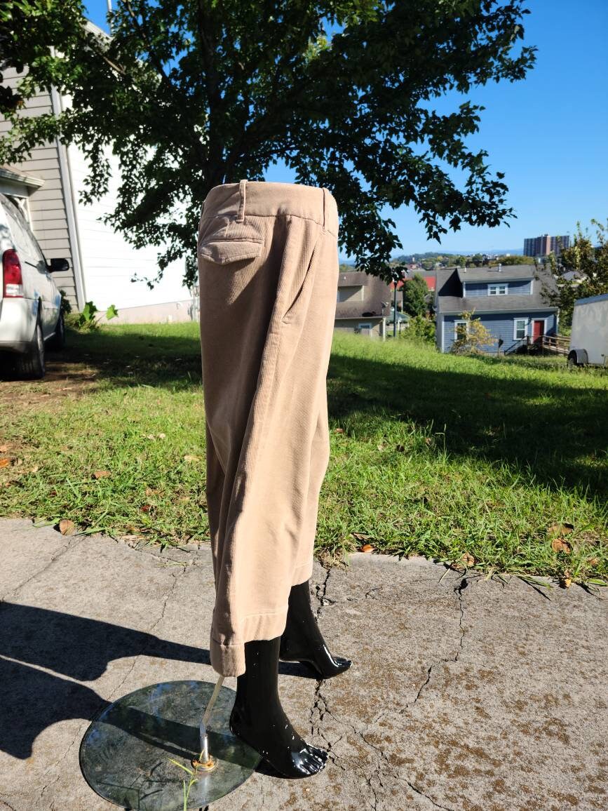 Vintage Corduroy Culottes Gauchos Trapeze Pants Wide Leg