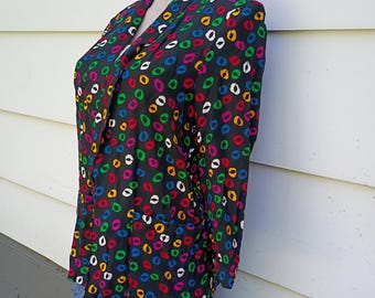 Vintage Blazer Abstract Print Size 9/10