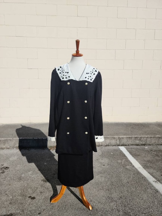 Vintage Liz Sophisticates Knit Skirt and Top Set