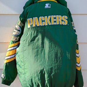 Vtg Green Bay Packers Hooded 90s Starter NFL Football Team