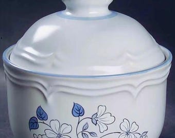 Vintage Covington Avondale Creamer Lidded Sugar Bowl Set Floral Earthenware Stoneware Replacement Discontinued