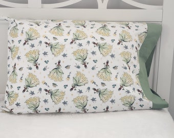 Princess Tiana of Disney's The Princess and the Frog 100% cotton pillowcase