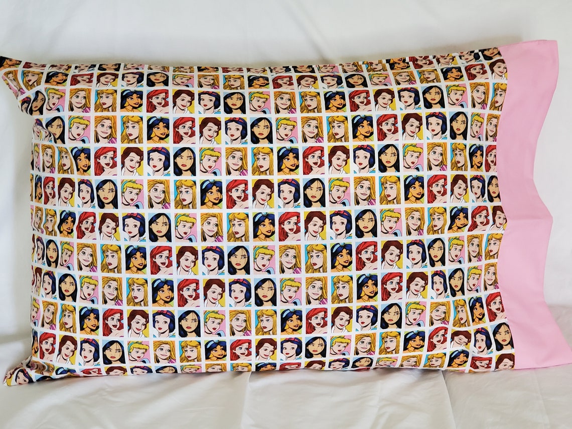 Disney Princess Pillowcase Etsy